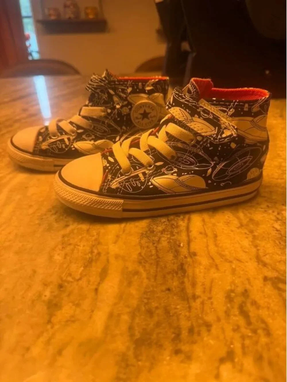 Converse Glow in the dark space high tops NWOT